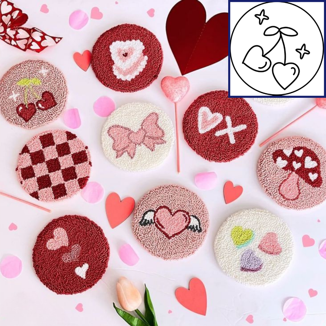 Punch Needle - Love - 18.5cm
