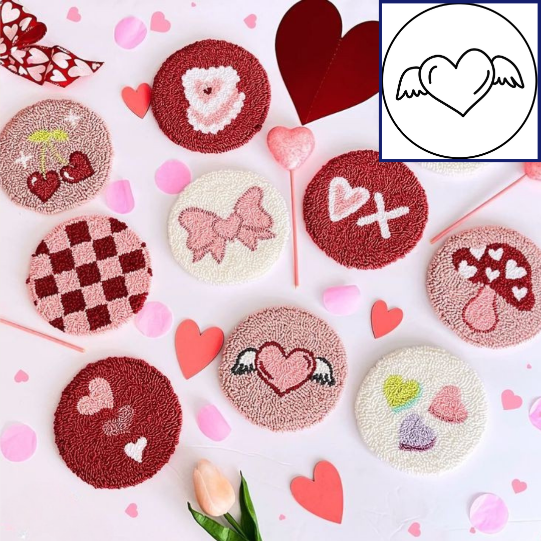 Punch Needle - Love - 18.5cm