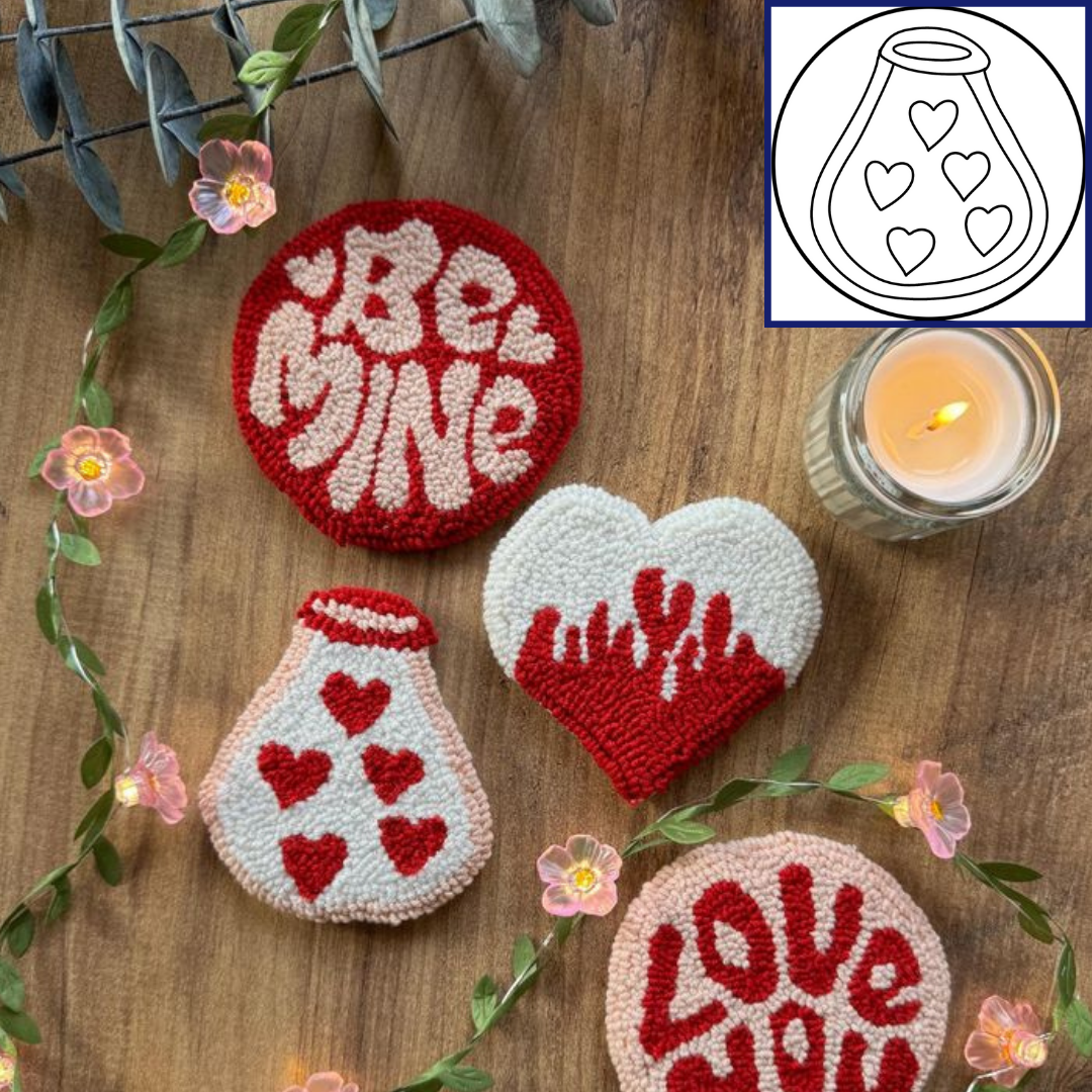 Punch Needle - Love - 18.5cm