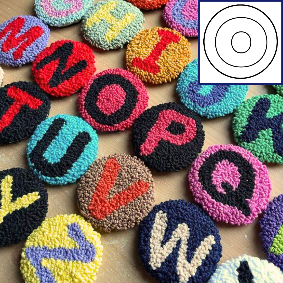 Punch Needle - Letters - 14.5cm