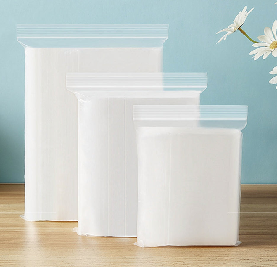 PE Plastic Zip-lock Bags 100 micron