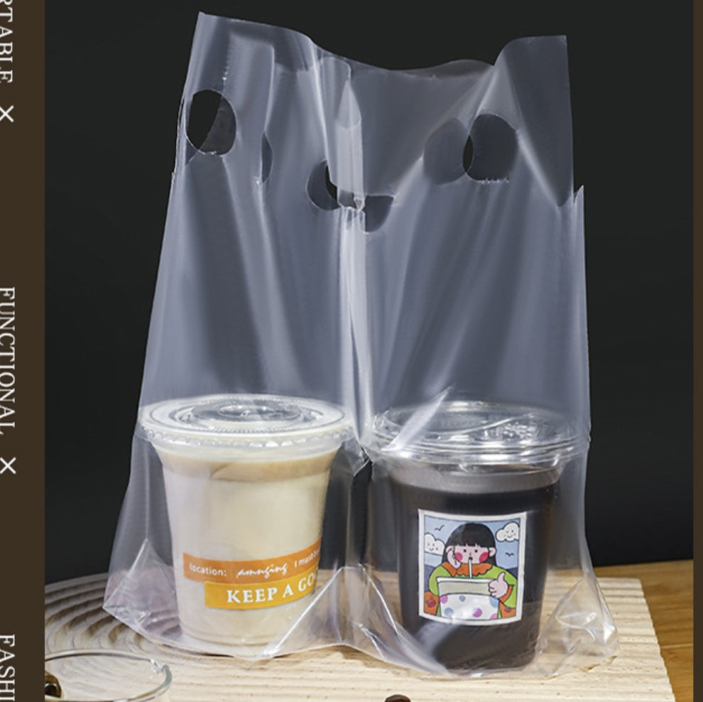 Double-cup Takeaway Bag 32*28cm
