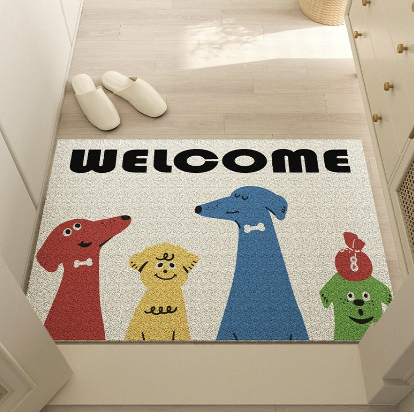 cartoon PVC entryway floor mat - durable non-slip floor mat