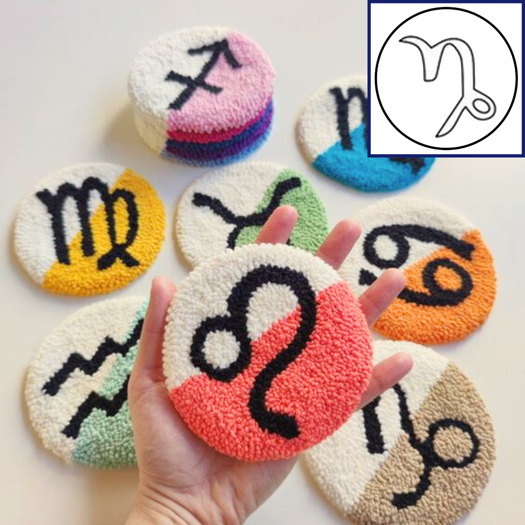 Punch Needle - Zodiac Signs - 14.5cm