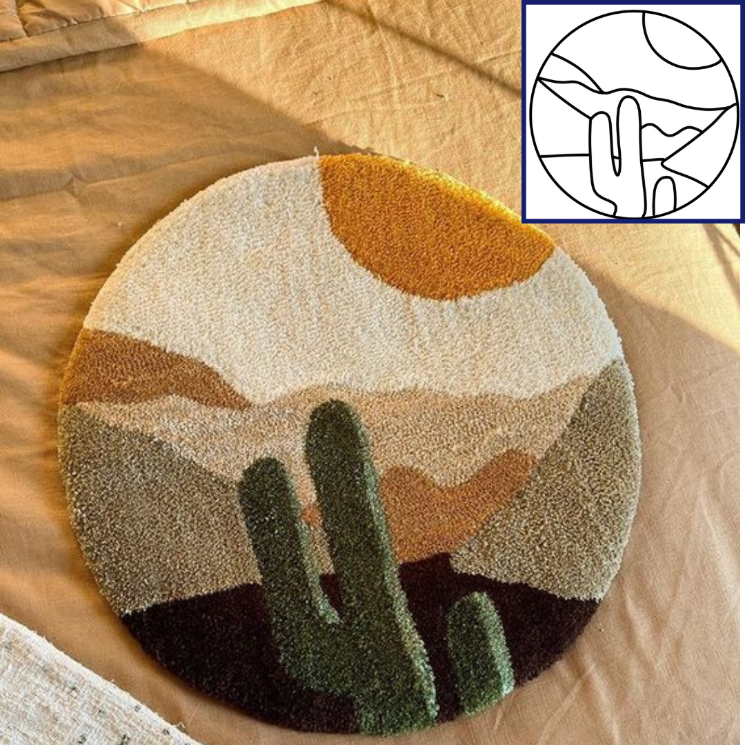 Punch Needle - Abstract - 18.5cm