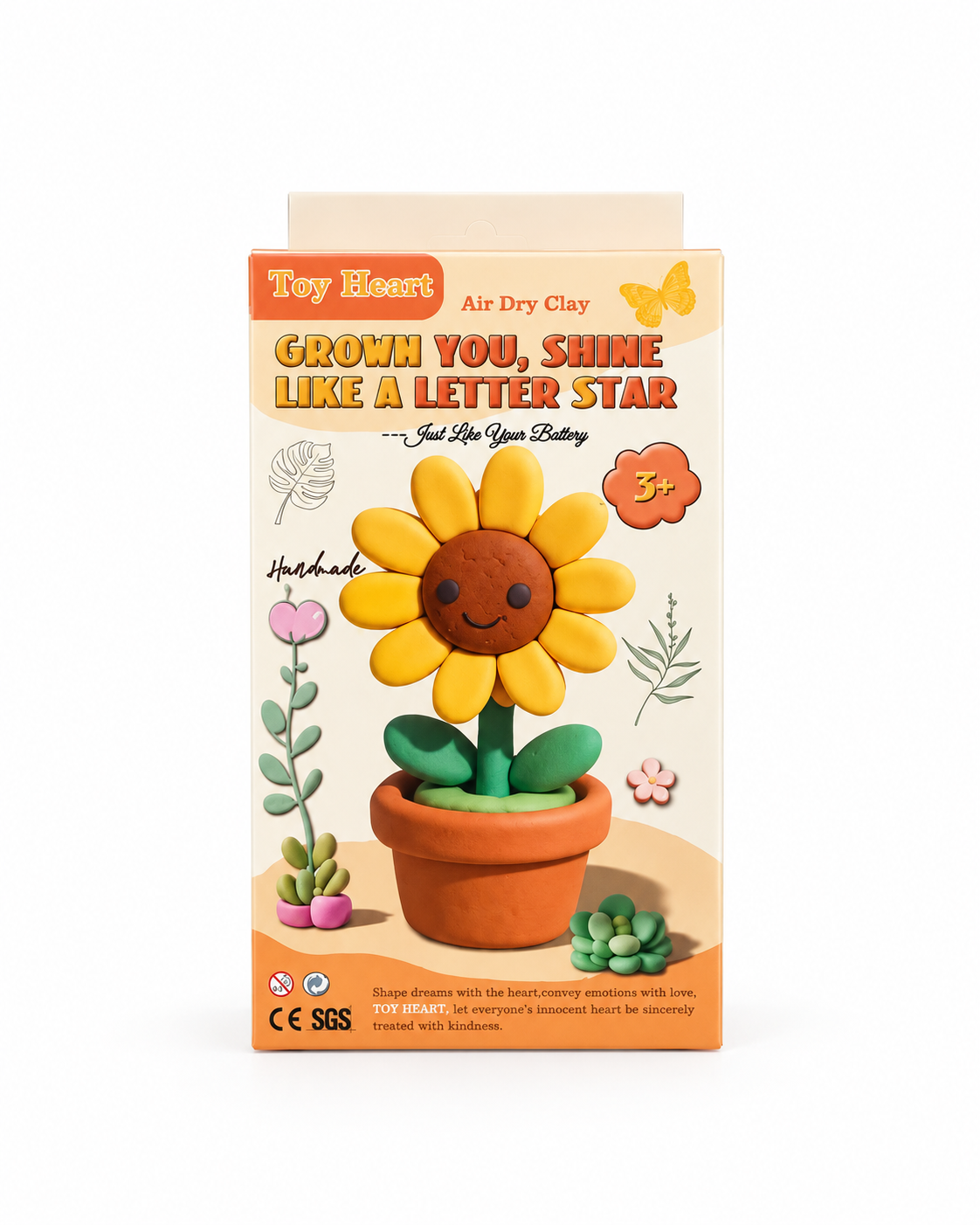 Sunflower Plant – DIY Air Dry Clay Kit