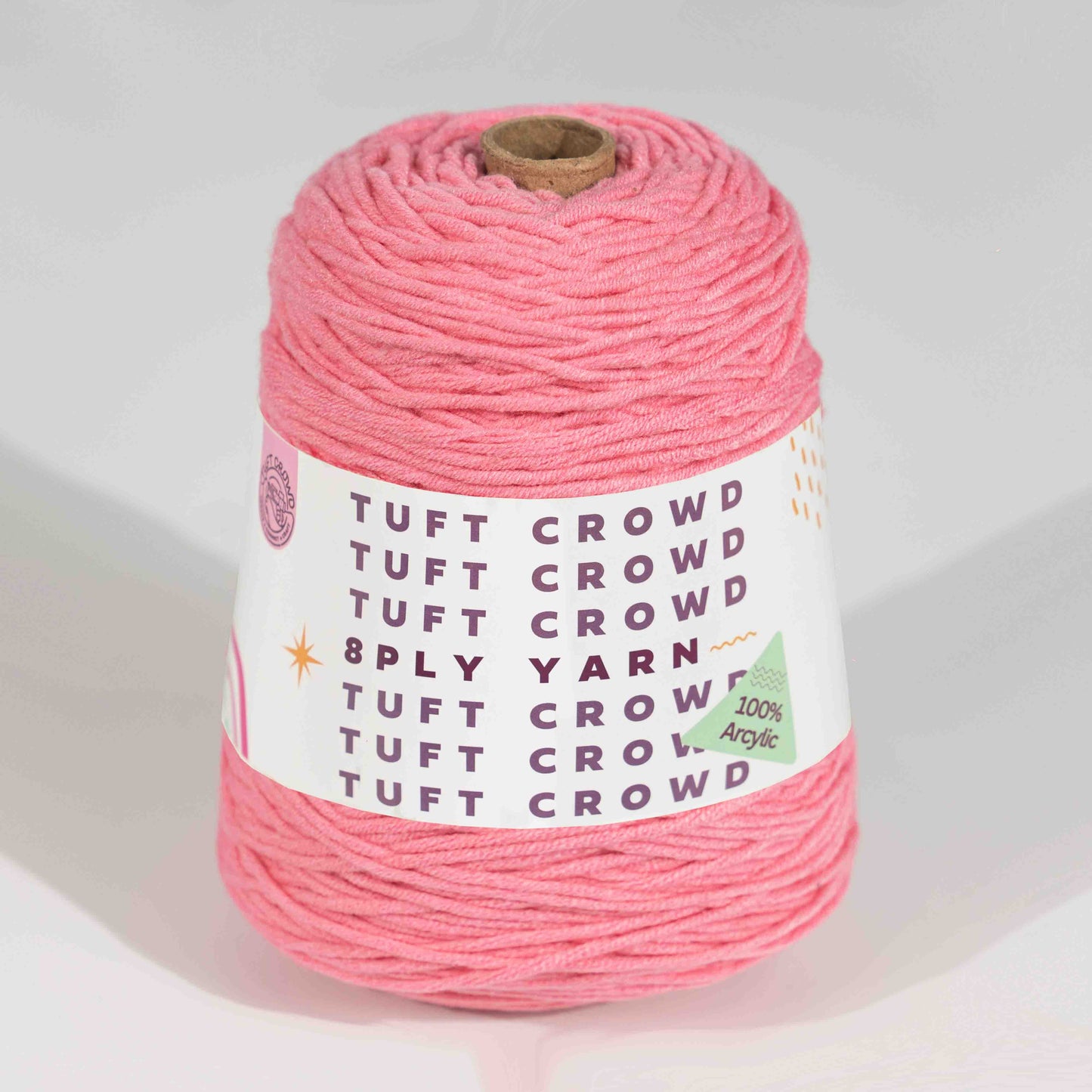 8-ply acrylic yarn Whispering Pink collection bundle - soft pink tones yarn balls