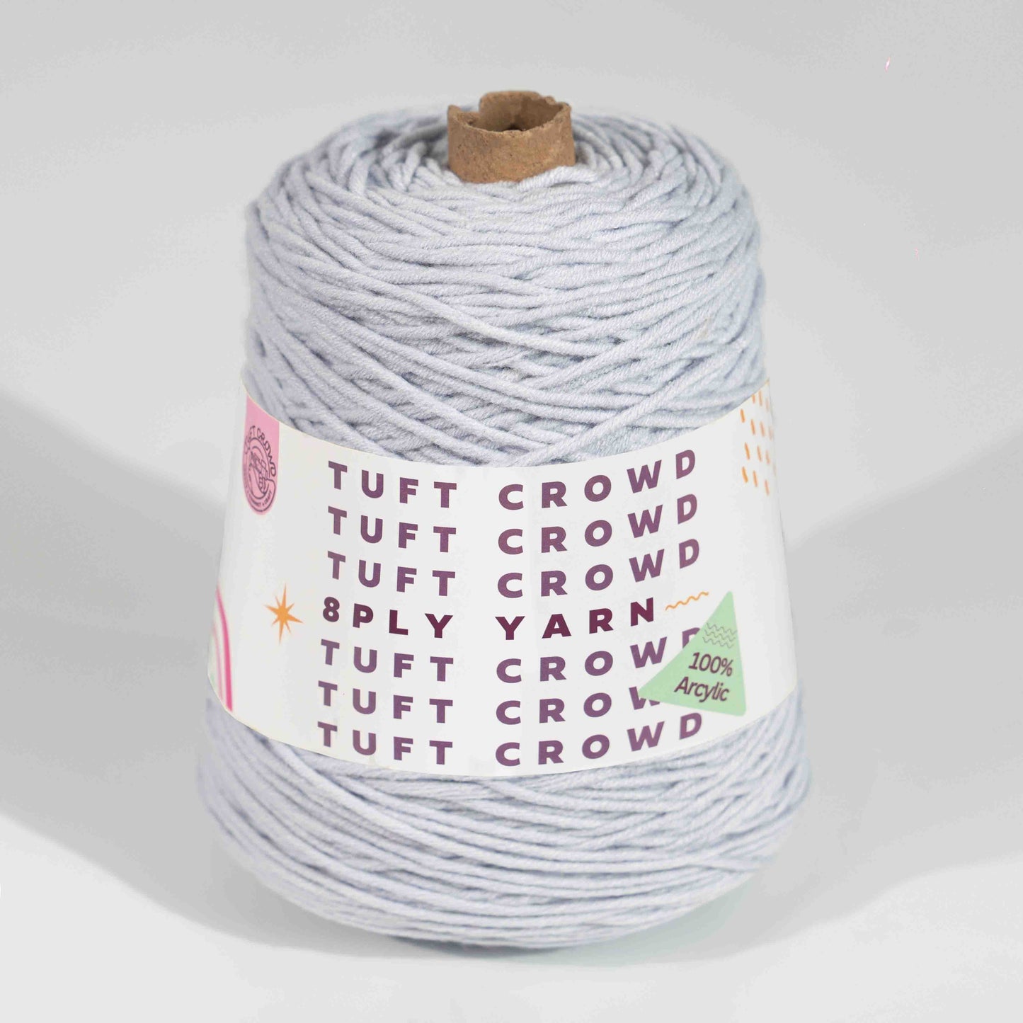 8-ply acrylic yarn Monochrome Magic collection bundle - white grey black tones yarn balls