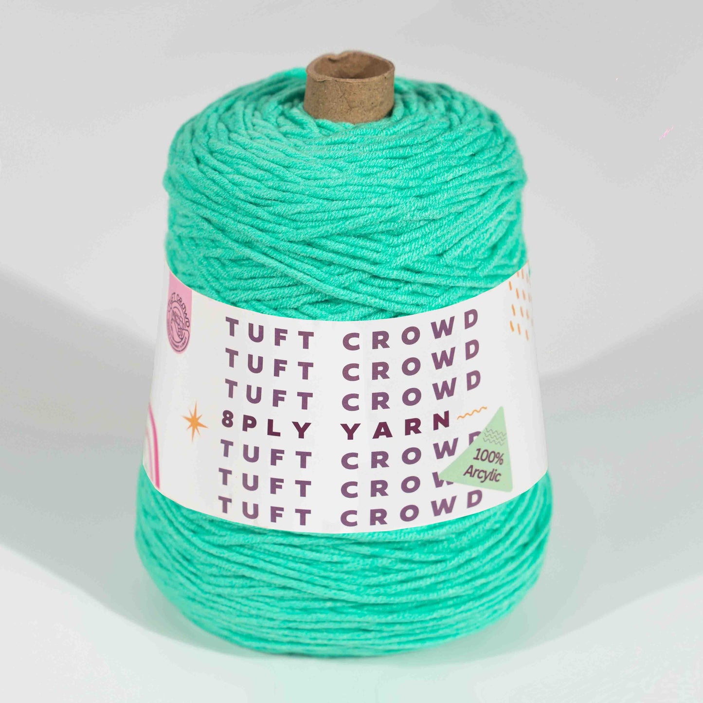 8-ply acrylic yarn Forest Haze collection bundle - earthy green tones yarn balls