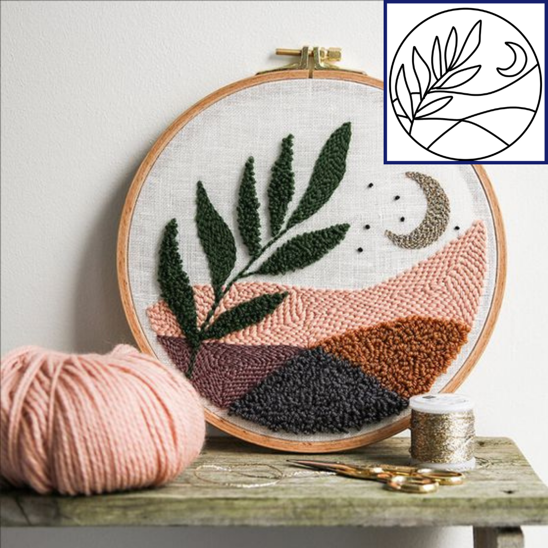 Punch Needle - Abstract - 18.5cm
