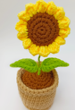 Sunflower Pot Plant Crochet Plushie DIY Kit