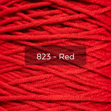 Red Yarn Single Colour, 8-ply Tufting Yarn, 100% Acrylic Yarn (3x400g)