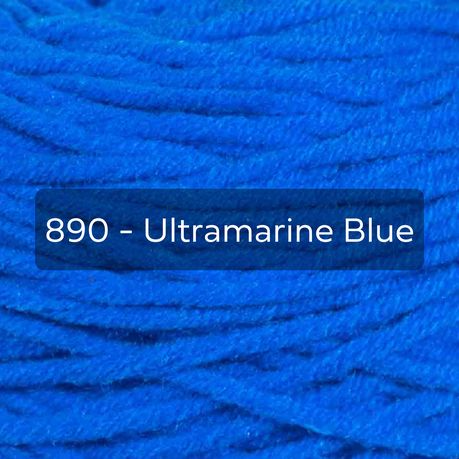 Blue Yarn Single Colour, 8-ply Tufting Yarn, 100% Acrylic Yarn (3x400g)