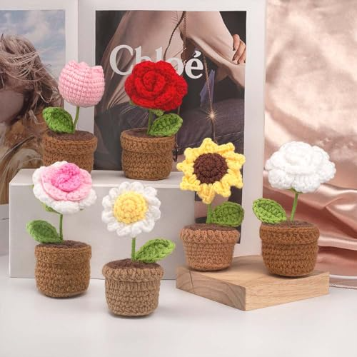 Sunflower Pot Plant Crochet Plushie DIY Kit