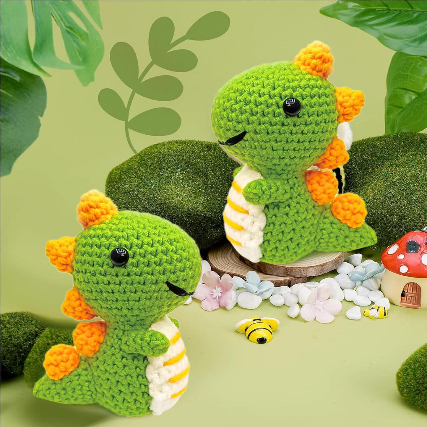 Dinosaur Crochet Plushie DIY Kit