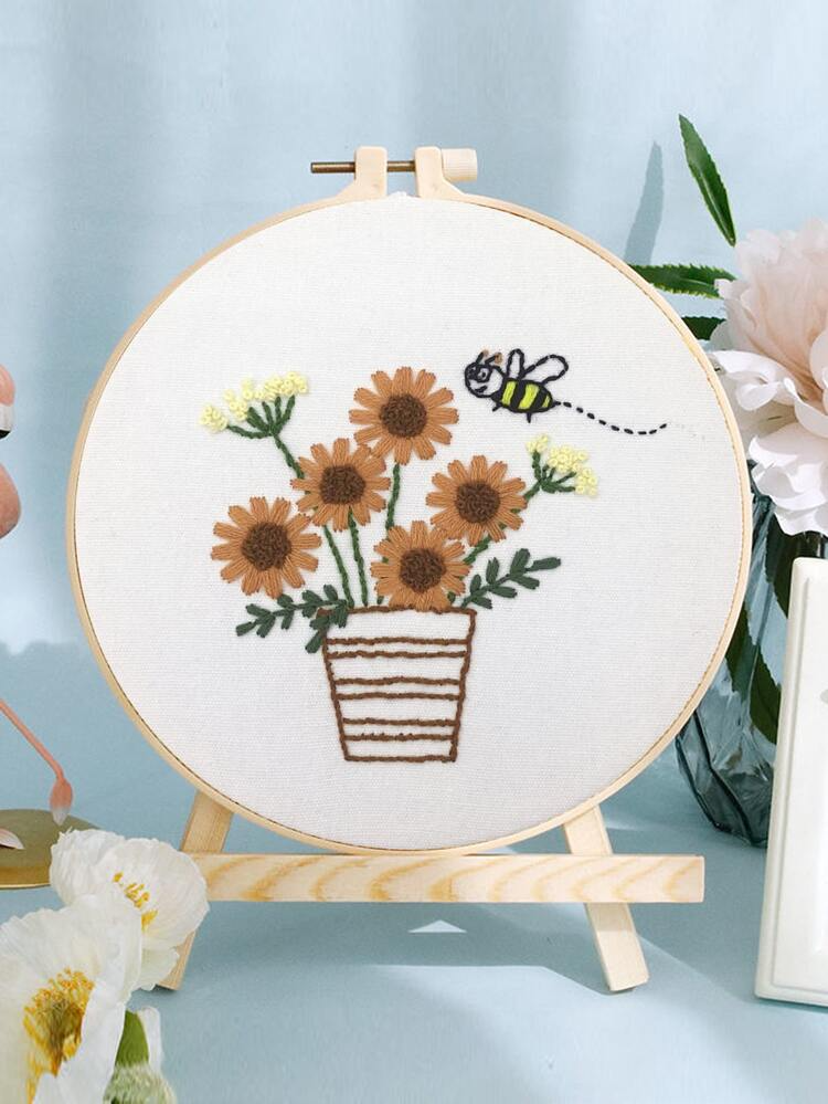 Sunflower Embroidery Kit