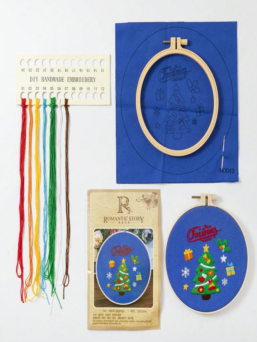 Christmas Tree Embroidery Kit