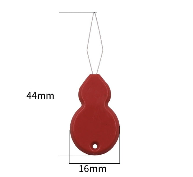 Gourd-shaped needle threader