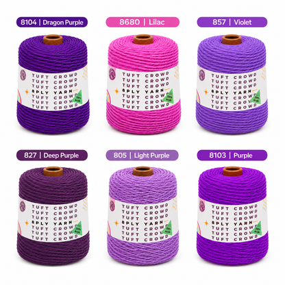8-Ply Yarn Velvet Plum Collection