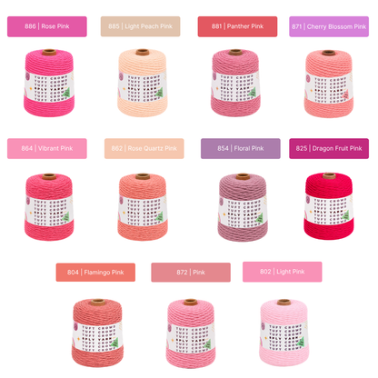 8-Ply Yarn Whispering Pink Collection
