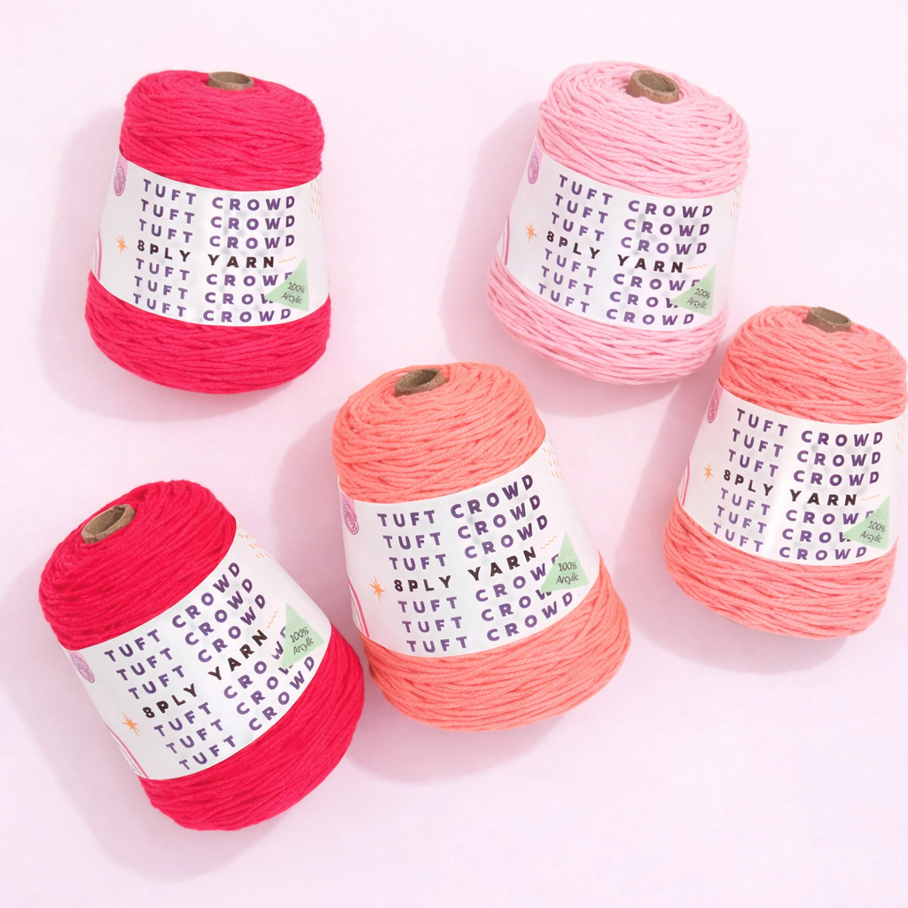 8-Ply Yarn Whispering Pink Collection