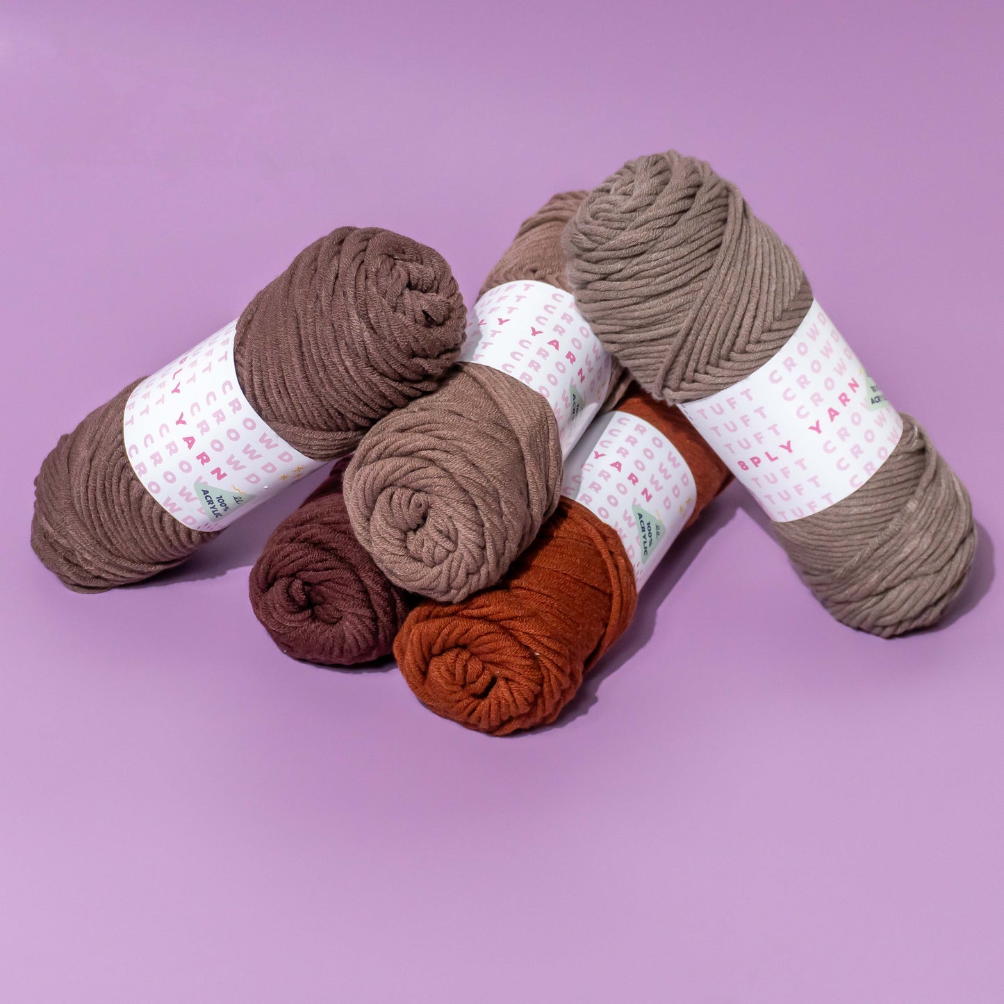 8-Ply Yarn 100g Earthly Embrace Collection