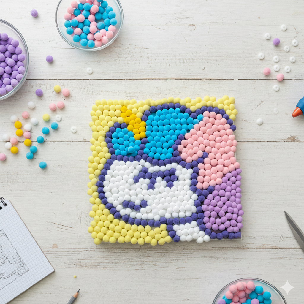 PomPom Painting Experience