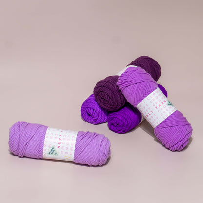 8-Ply Yarn 100g Velvet Plum Collection