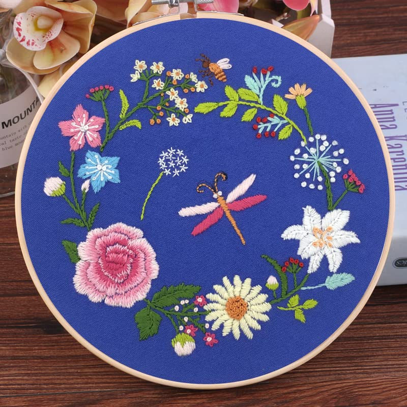 Multi-Flower Embroidery Kit