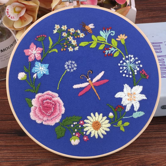 Multi-Flower Embroidery Kit