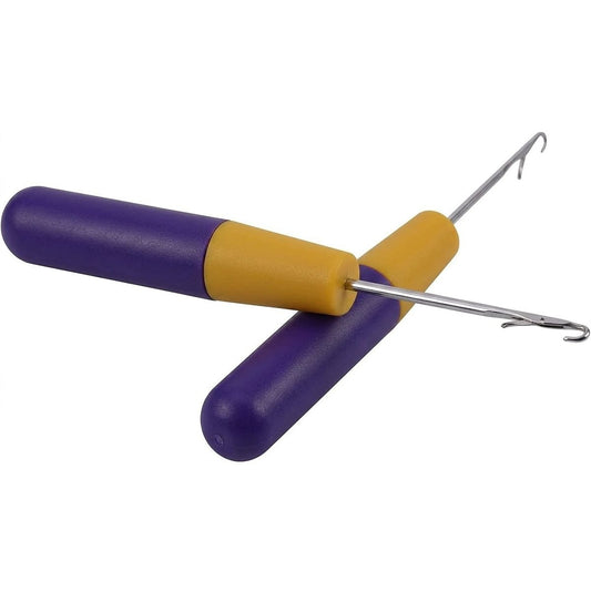 2Pcs Latch Hook Crochet Needle for Micro Braids,Hair, Feather & Carpet Tool