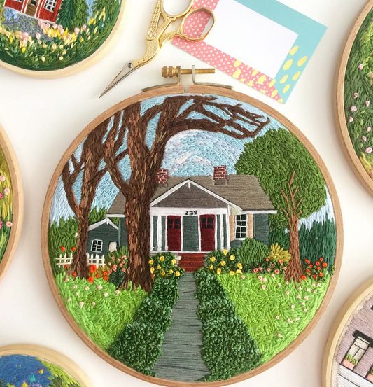 Family Home Embroidery Kit