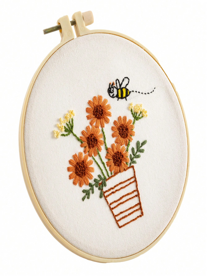 Sunflower Embroidery Kit