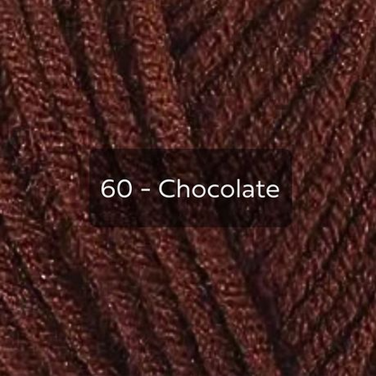Brown Yarn, 4-ply Tufting Yarn ( 12 x 25g ) , Single Colour