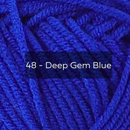 Dark Blue Yarn, 4-ply Tufting Yarn ( 12 x 25g ) ,Single Colour