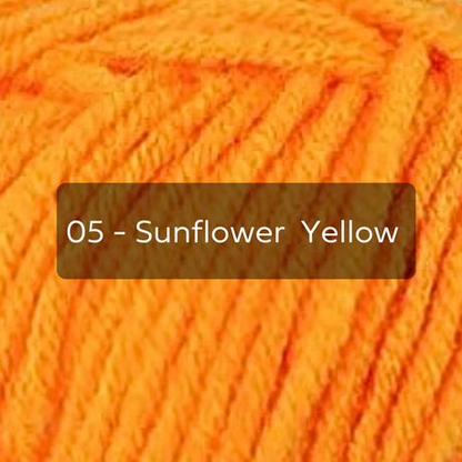 Orange Yarn, 4-ply Tufting Yarn ( 12 x 25g ) , Single Colour