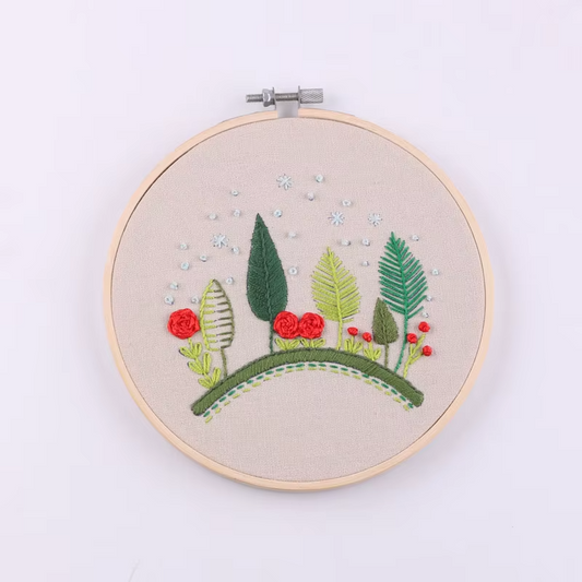 Botanic Floral Embroidery Kit