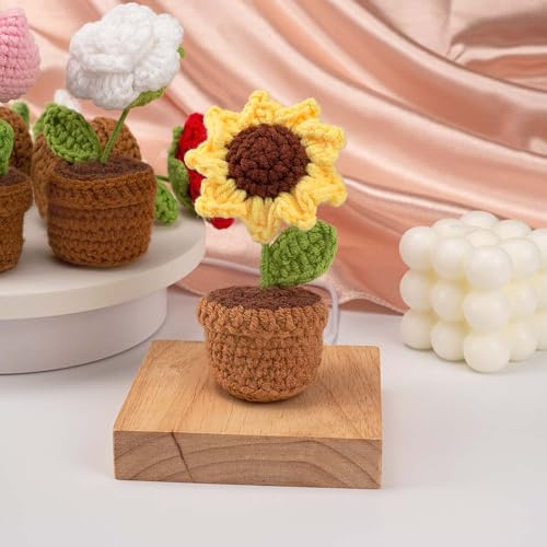 Sunflower Pot Plant Crochet Plushie DIY Kit