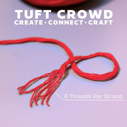 Red Yarn, 8-ply Tufting Yarn ( 3 x 400g ) , Knitting Yarn
