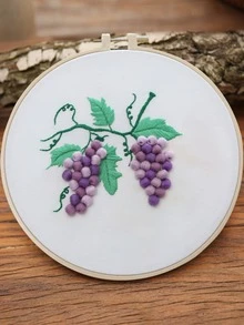 Grape Vine Embroidery Kit