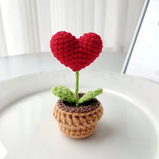Heart Pot Plant Crochet Plushie DIY Kit