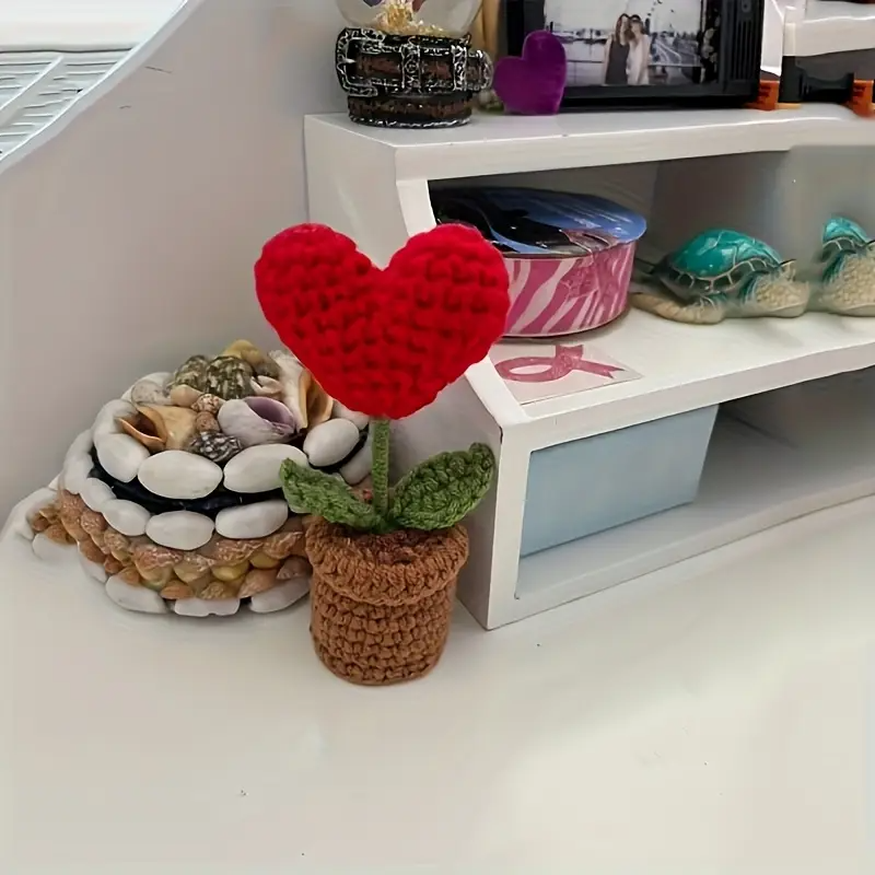 Heart Pot Plant Crochet Plushie DIY Kit