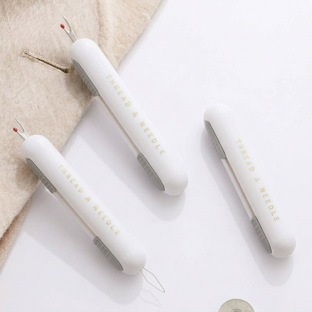2-in-1 Automatic Needle Threader & Seam Ripper Upgraded Sewing Tool Kit