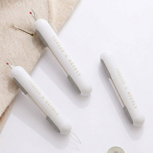 2-in-1 Automatic Needle Threader & Seam Ripper Upgraded Sewing Tool Kit