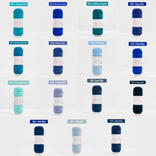 8-Ply Yarn 100g Sapphire Sky Collection