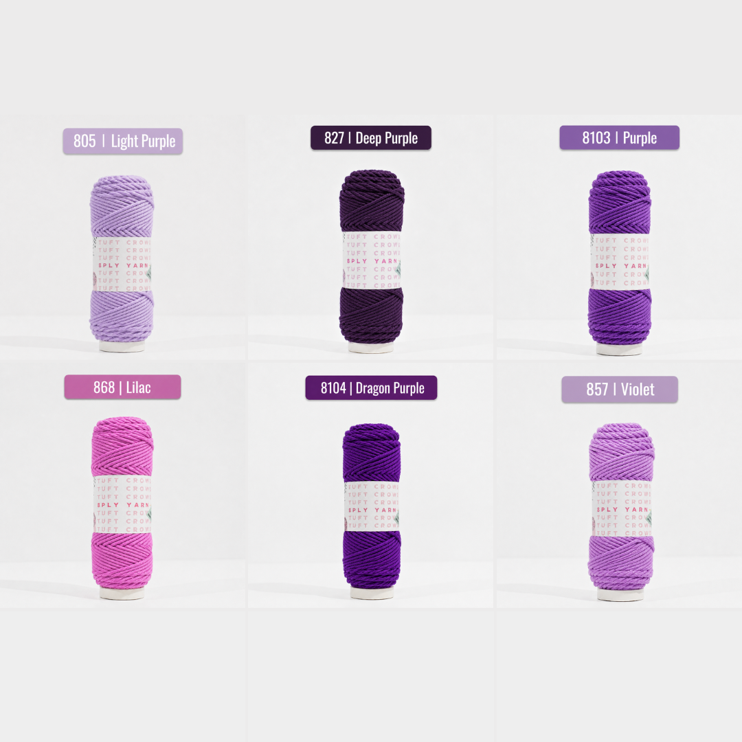 8-Ply Yarn 100g Velvet Plum Collection